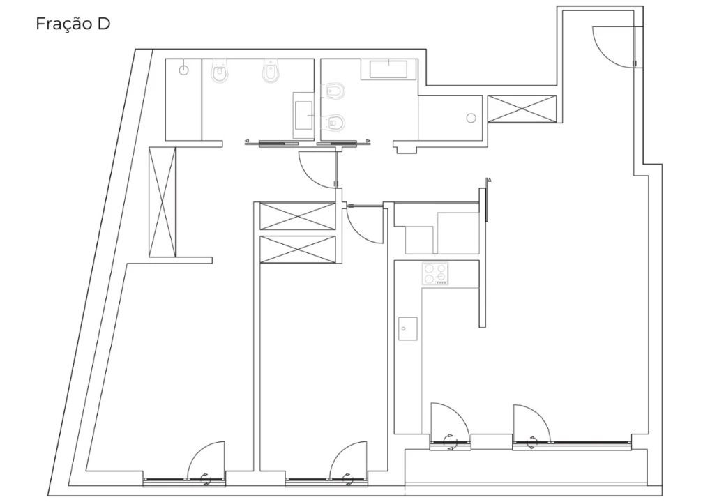 Apartamento T2 para Venda em Nazare Planta 2