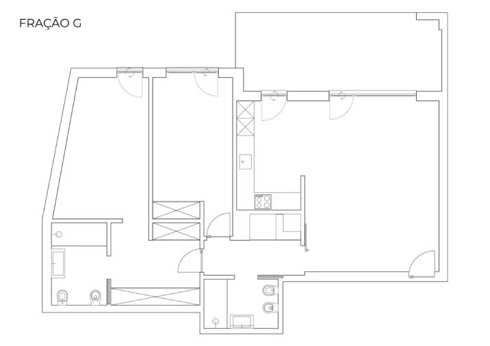 Apartamento T2 para Venda em Nazare Planta 1