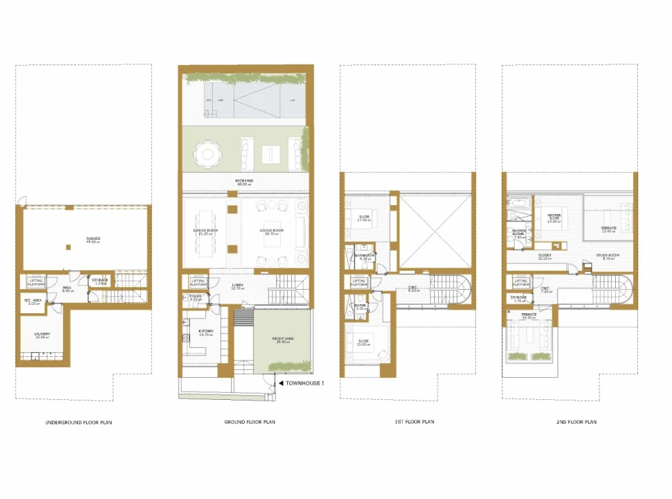 Moradia T3 para Arrendamento em Cascais e Estoril Planta 2