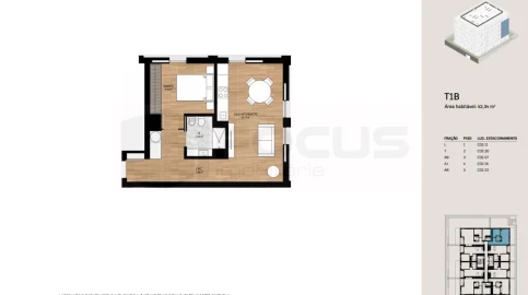 Apartamento T1 para Venda em Glória e Vera Cruz