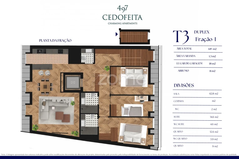 Apartamento T3 para Venda em Cedofeita, Santo Ildefonso, Sé, Miragaia, São Nicolau e Vitória Foto 4