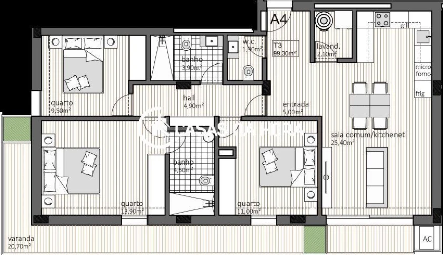 Apartamento T3 para Venda em Paranhos Foto 10