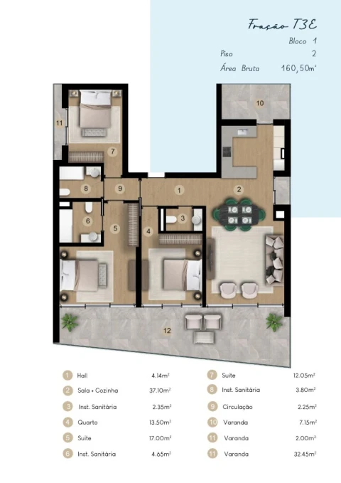 Apartamento T3 para Venda em São Martinho