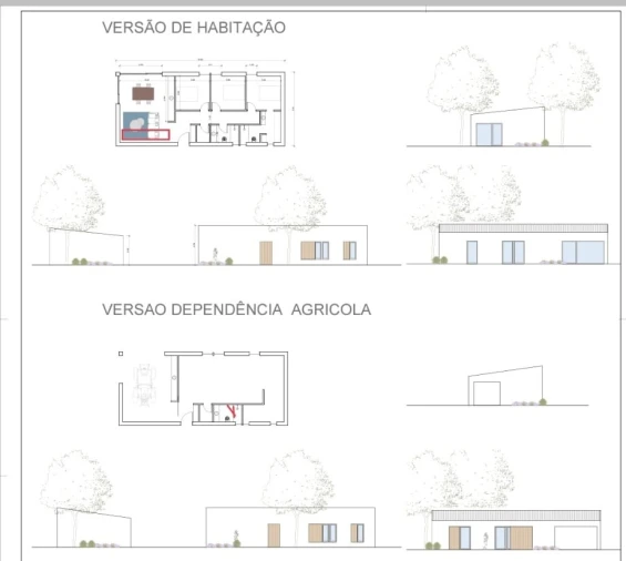 Quinta T1 para Venda em Melides Planta 1
