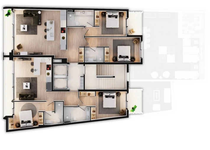 Apartamento T2 para Venda em Faro (Sé e São Pedro) Planta 1