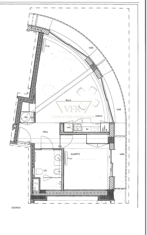 Apartamento T1 para Venda em Santo António