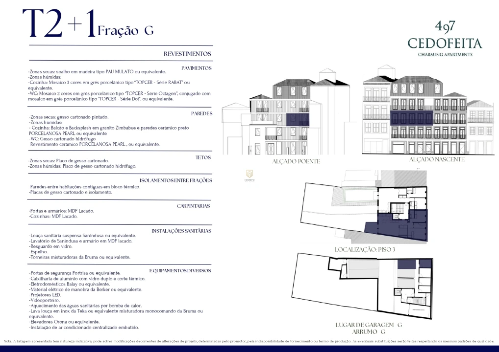 Apartamento T2 para Venda em Cedofeita, Santo Ildefonso, Sé, Miragaia, São Nicolau e Vitória Planta 2