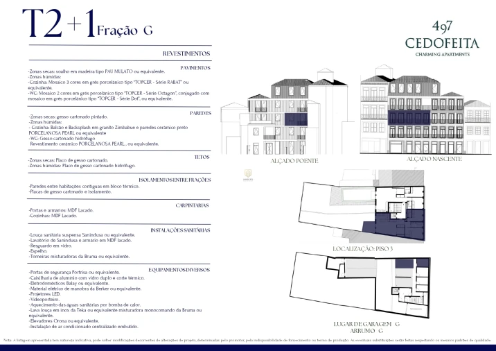 Apartamento T2 para Venda em Cedofeita, Santo Ildefonso, Sé, Miragaia, São Nicolau e Vitória Planta 2