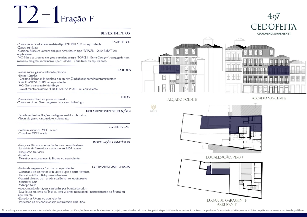 Apartamento T2 para Venda em Cedofeita, Santo Ildefonso, Sé, Miragaia, São Nicolau e Vitória Planta 2