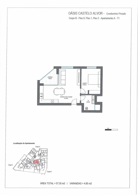 Apartamento T1 para Venda em Alvor