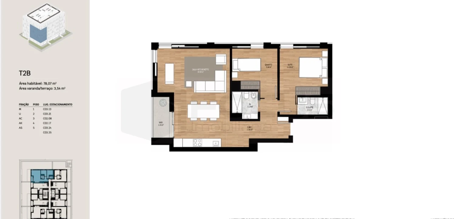 Apartamento T2 para Venda em Glória e Vera Cruz Foto 8
