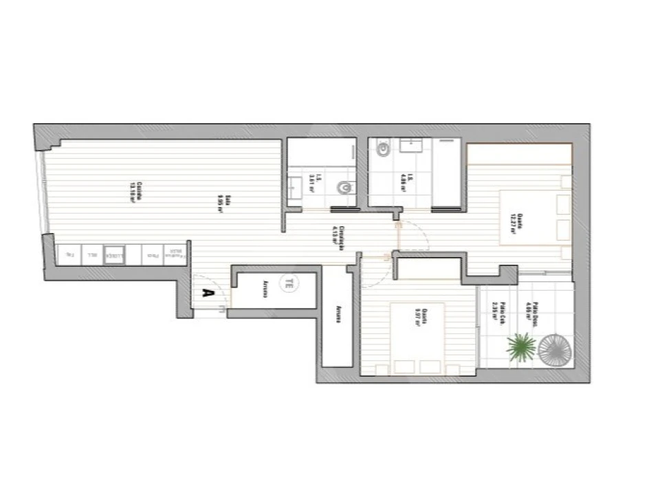 Apartamento T2 para Venda em Glória e Vera Cruz Foto 15