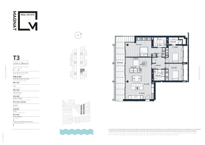 Apartamento T3 para Venda em Marvila Planta 1