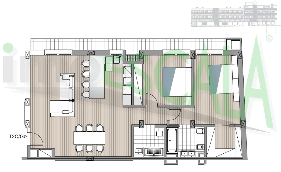 Apartamento T2 para Venda em Almeirim Foto 17