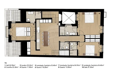 Apartamento T3 para Venda em Misericórdia