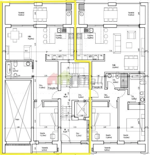Apartamento T1 para Venda em Corroios