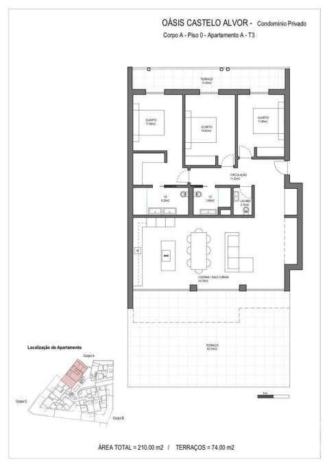 Apartamento T3 para Venda em Alvor