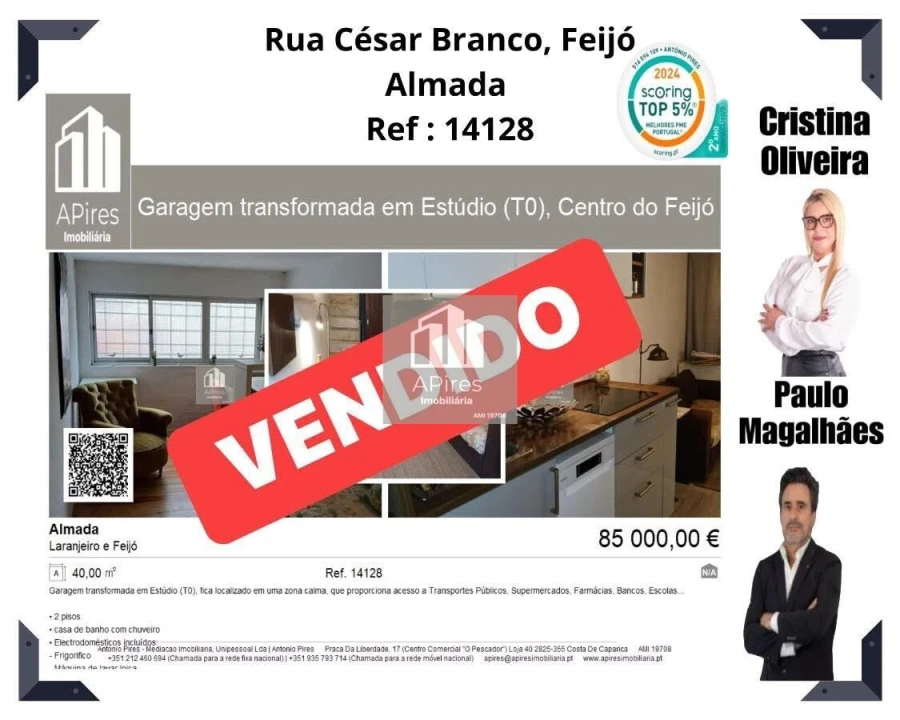 Garagem para Venda em Laranjeiro e Feijó Foto 1