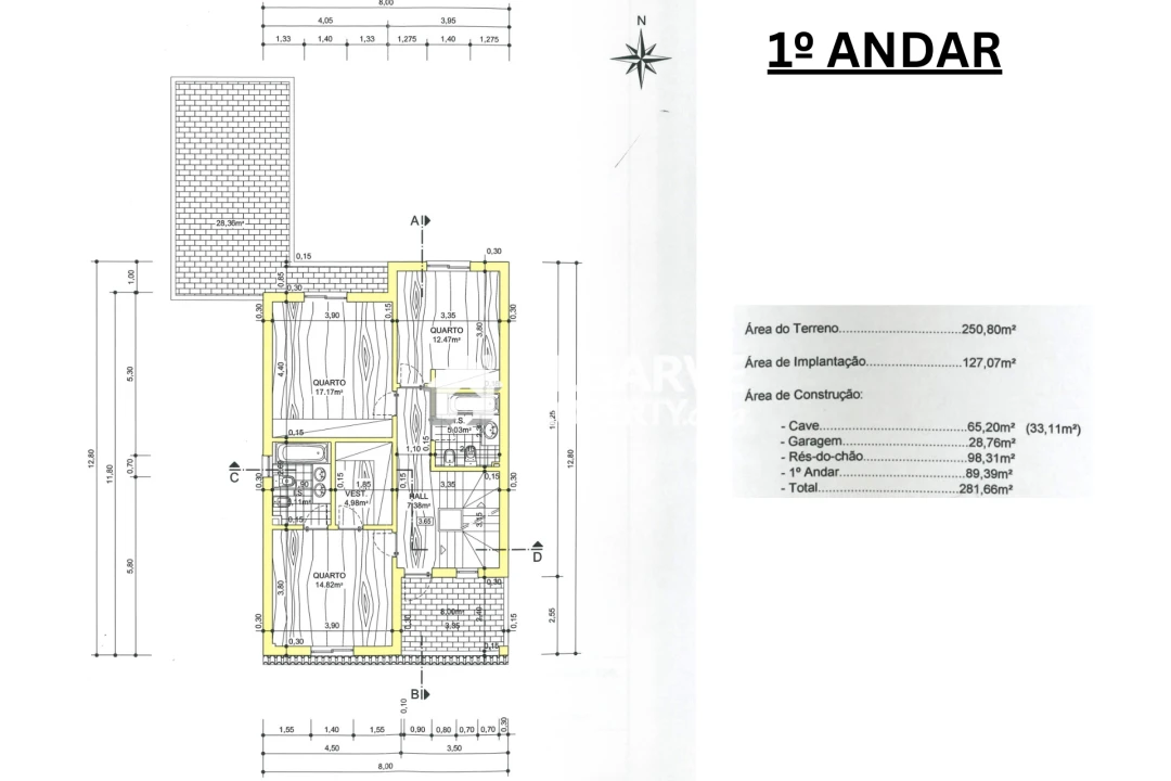 Moradia T3 para Venda em Quelfes Planta 2