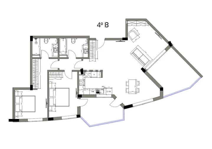 Apartamento T2 para Venda em Armação de Pera Planta 2