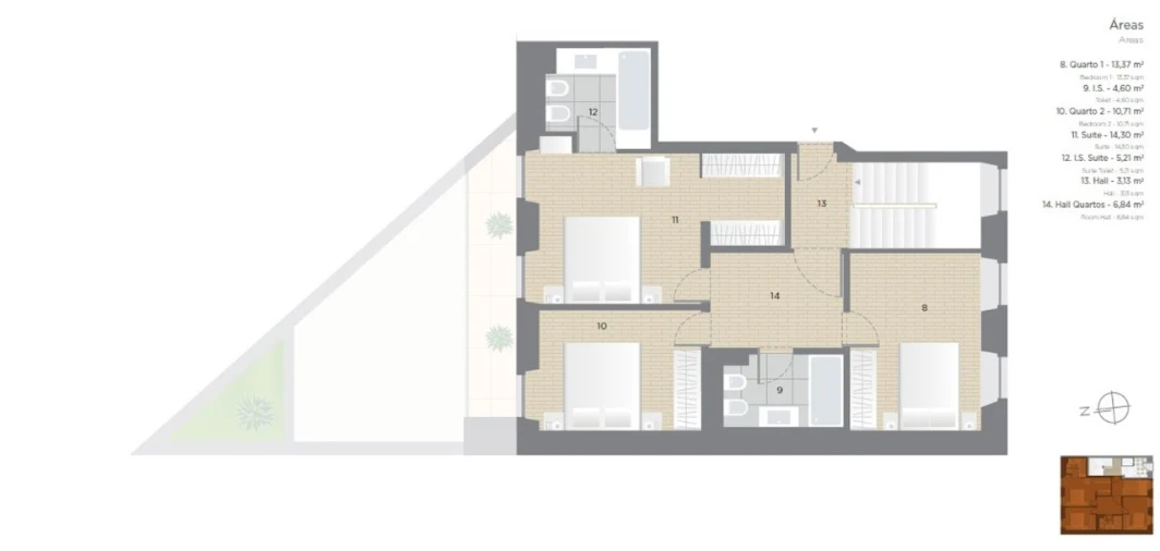 Apartamento T3 para Venda em Arroios Planta 1
