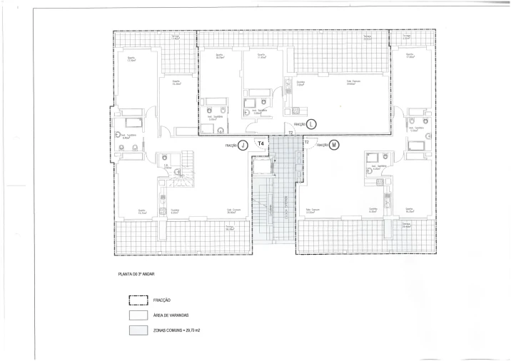 Apartamento T3 para Venda em Lagos (São Sebastião e Santa Maria) Planta 1