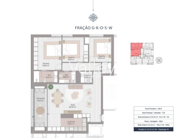 Apartamento T3 para Venda em Ramalde