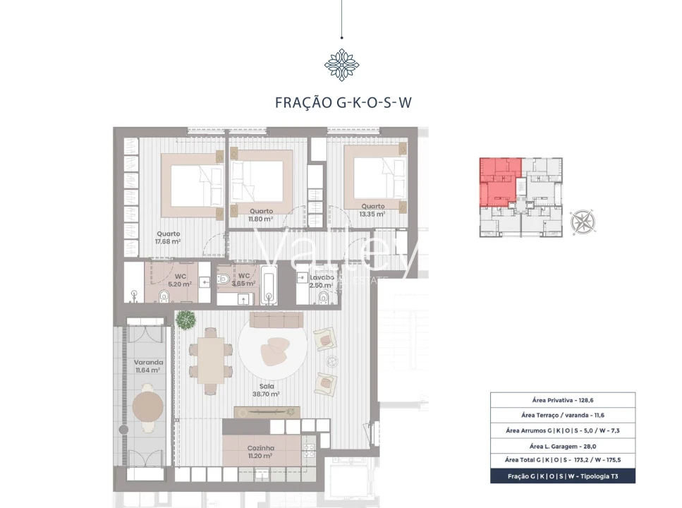 Apartamento T3 para Venda em Ramalde Foto 8