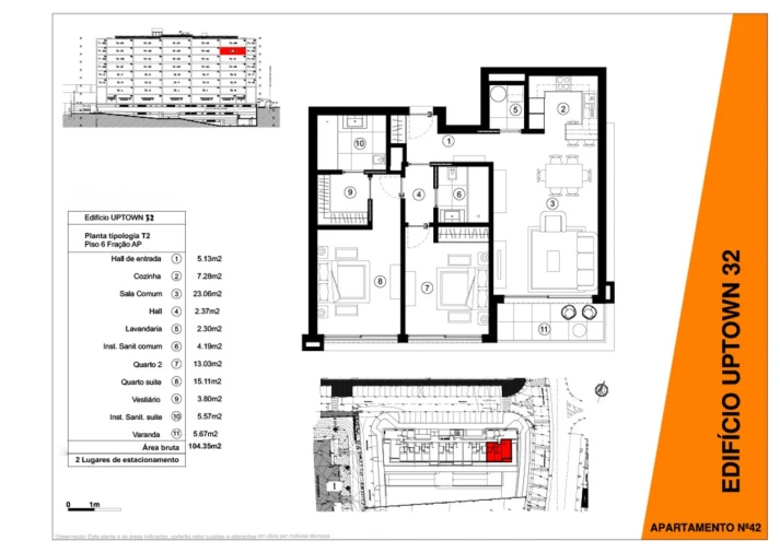 Apartamento T2 para Venda em São Martinho Planta 1