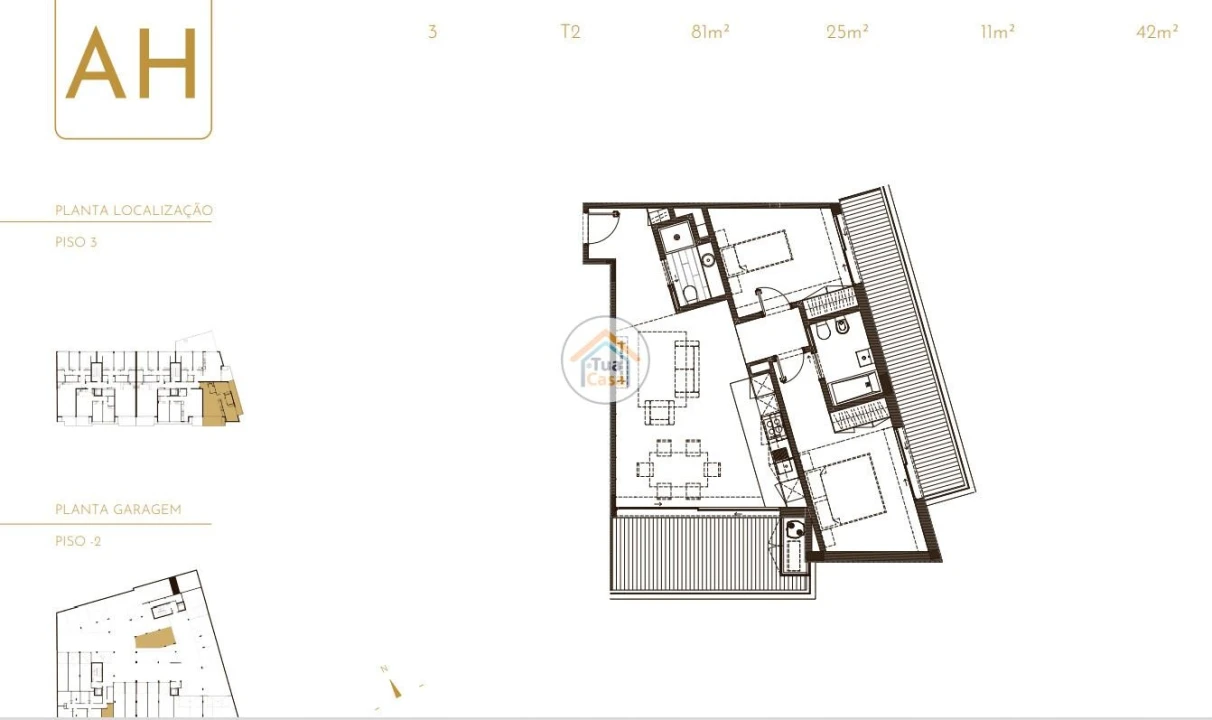 Apartamento T2 para Venda em São Felix da Marinha Foto 26