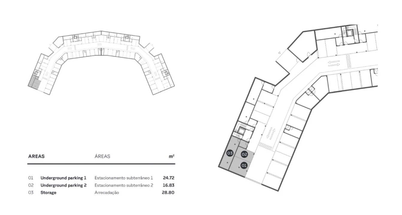 Apartamento T3 para Venda em Quarteira Planta 2