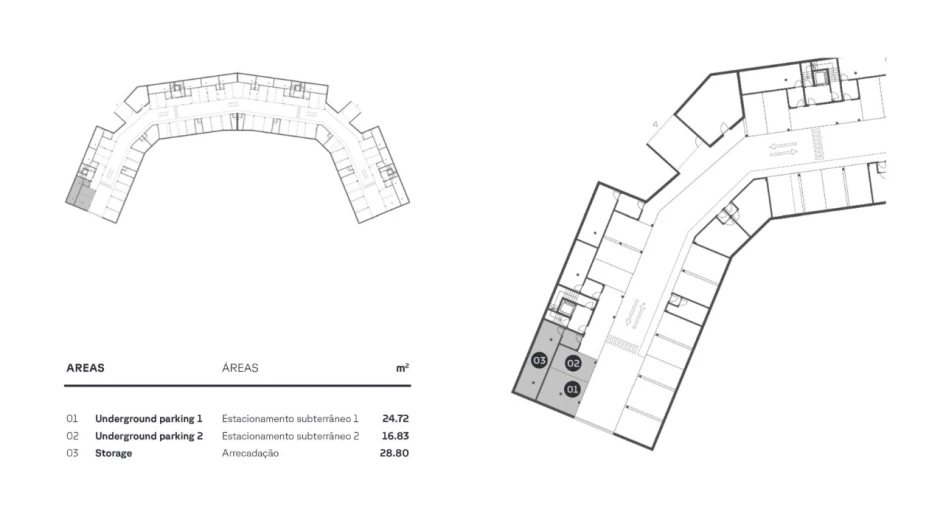 Apartamento T3 para Venda em Quarteira Planta 2