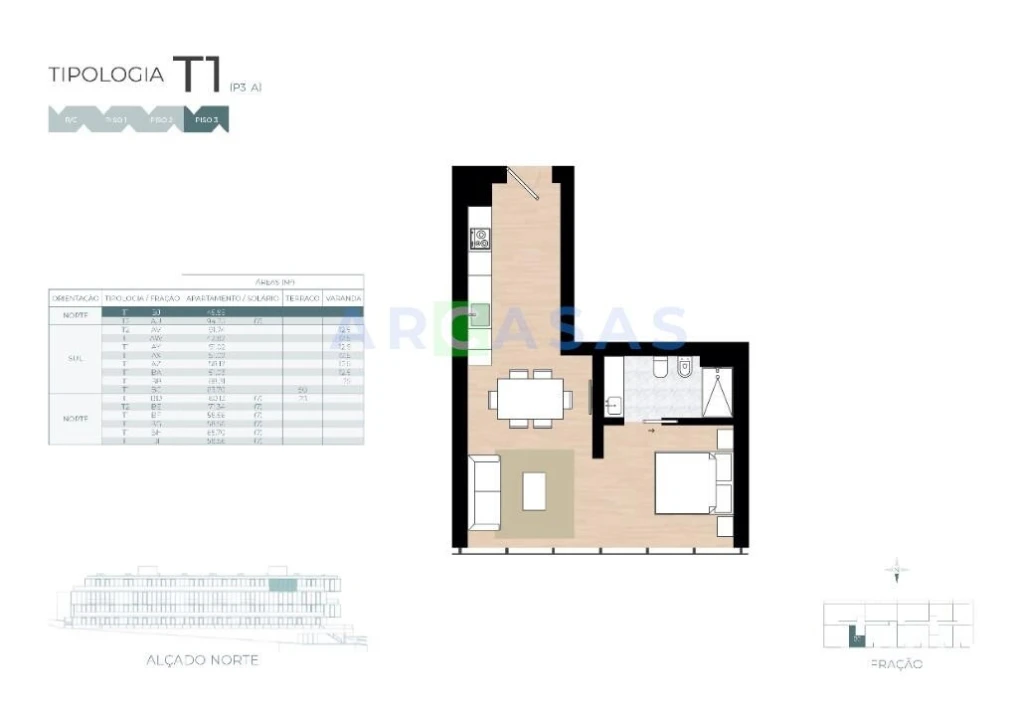 Apartamento T1 para Venda em Castêlo da Maia Foto 8