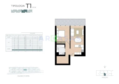 Apartamento T1 para Venda em Castêlo da Maia