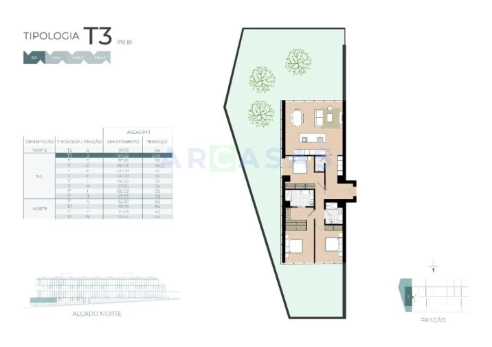 Apartamento T3 para Venda em Castêlo da Maia Foto 8