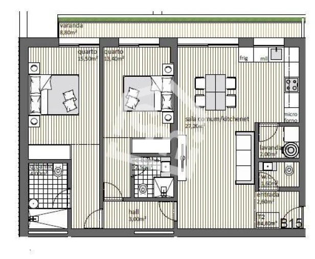 Apartamento T2 para Venda em Matosinhos e Leça da Palmeira Foto 10