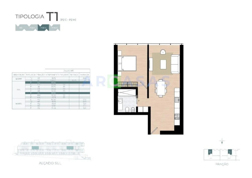 Apartamento T1 para Venda em Castêlo da Maia Foto 8