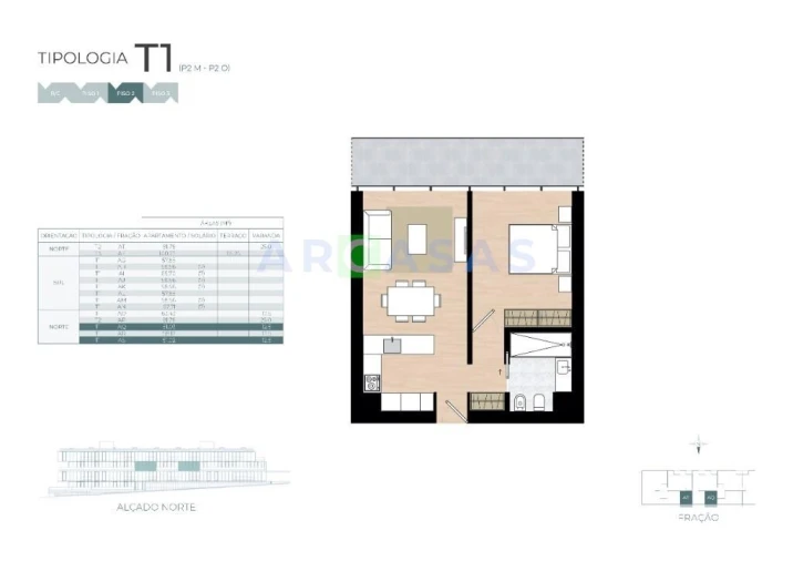 Apartamento T1 para Venda em Castêlo da Maia Foto 8