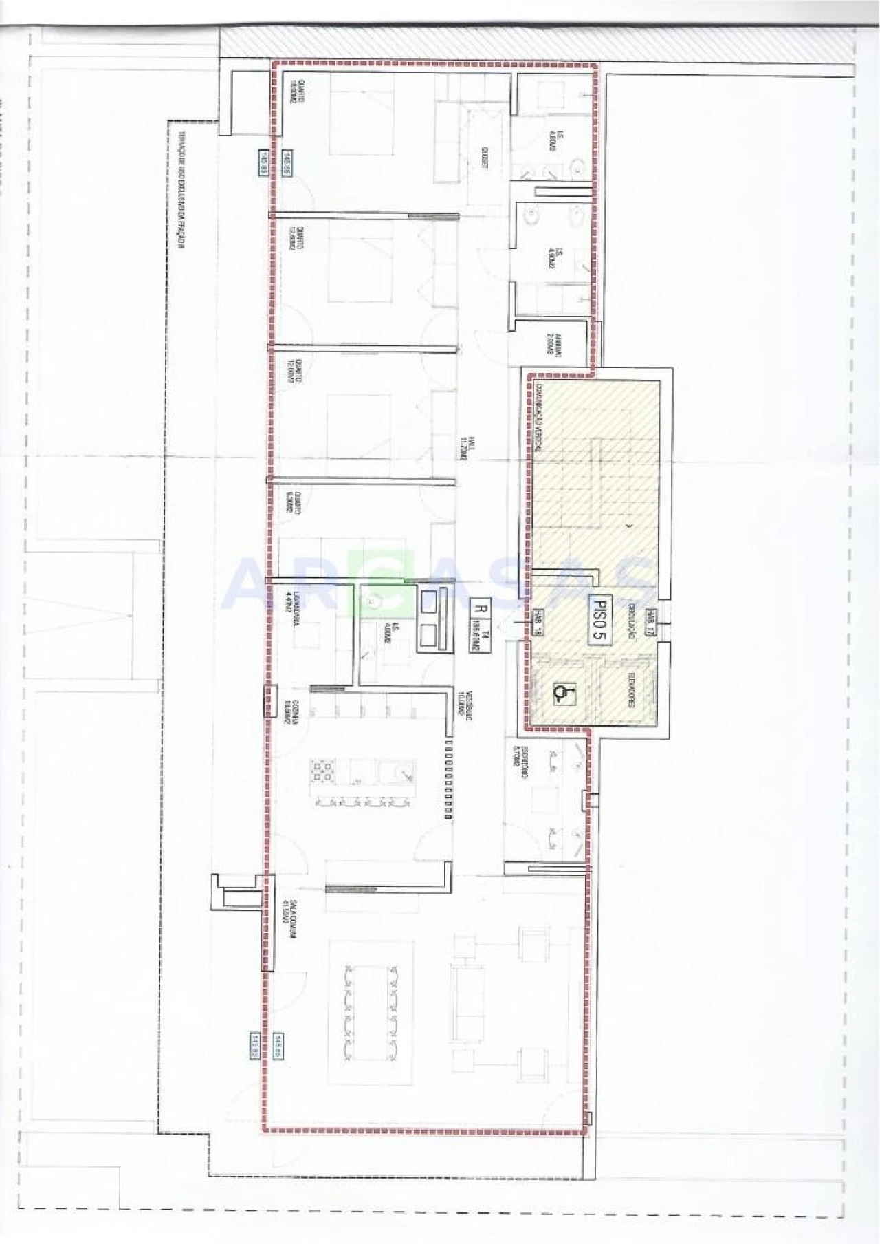 Apartamento T4 para Venda em Aguas Santas Foto 39