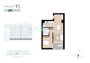 Apartamento T1 para Venda em Castêlo da Maia