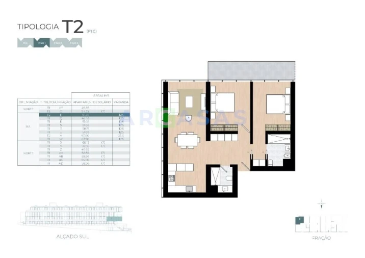 Apartamento T2 para Venda em Castêlo da Maia Foto 8