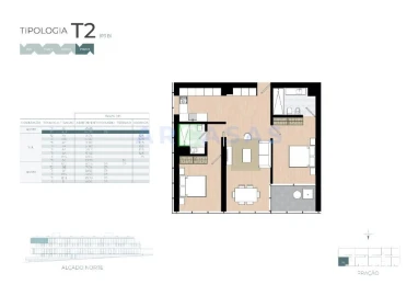 Apartamento T2 para Venda em Castêlo da Maia