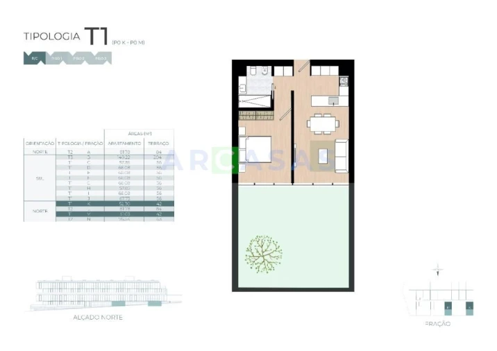 Apartamento T1 para Venda em Castêlo da Maia Foto 8