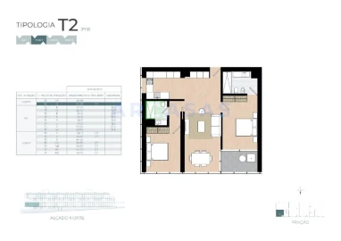 Apartamento T2 para Venda em Castêlo da Maia