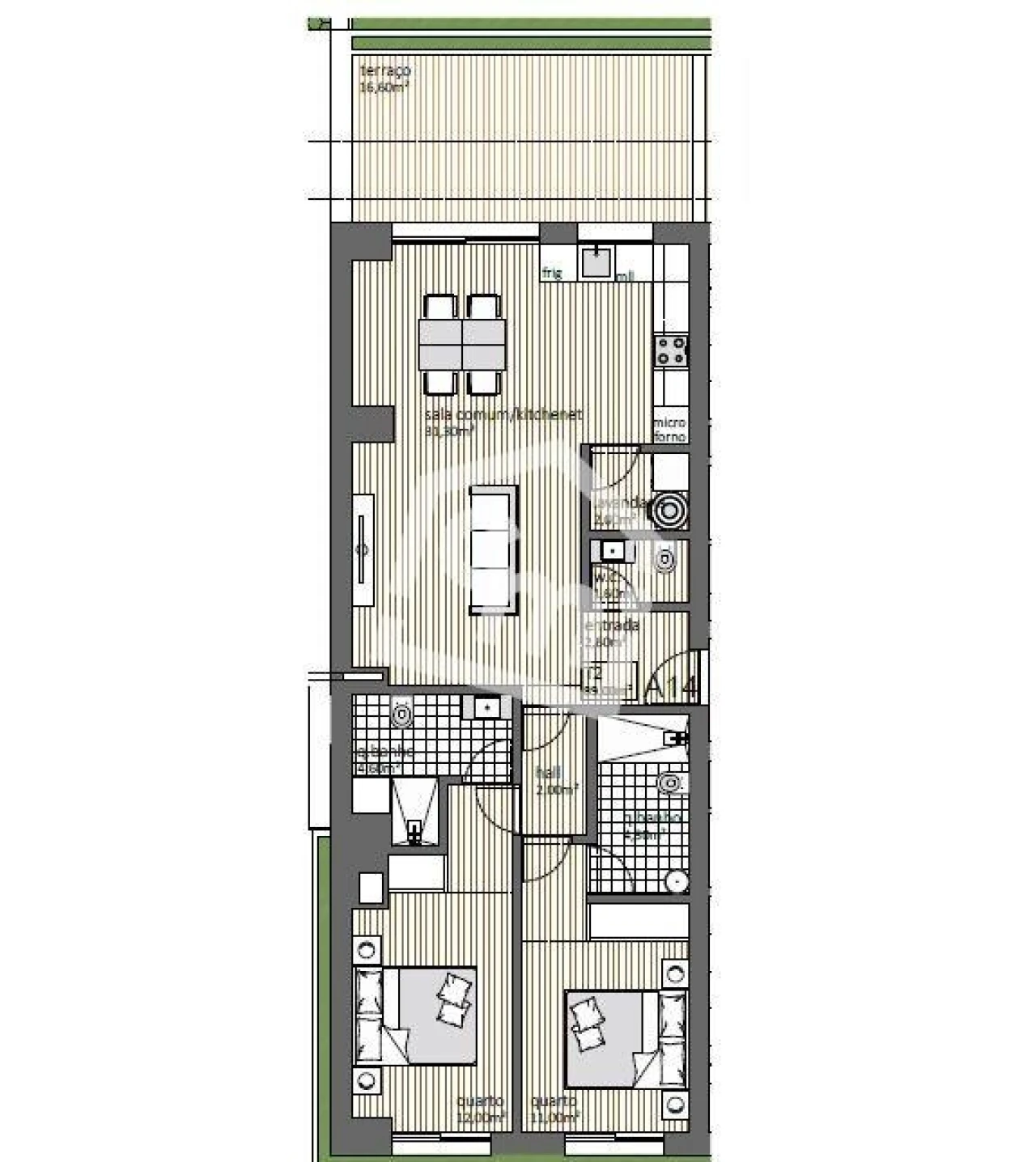 Apartamento T2 para Venda em Matosinhos e Leça da Palmeira Foto 7