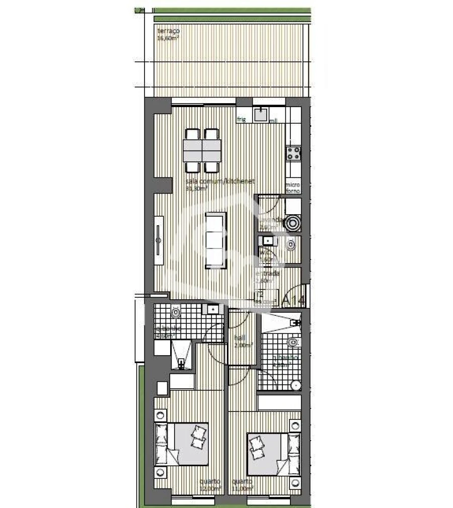 Apartamento T2 para Venda em Matosinhos e Leça da Palmeira Foto 7