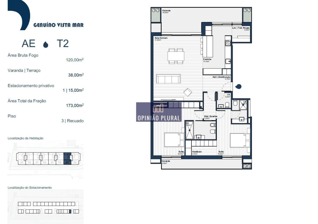 Apartamento T2 para Venda em Arcozelo Foto 12