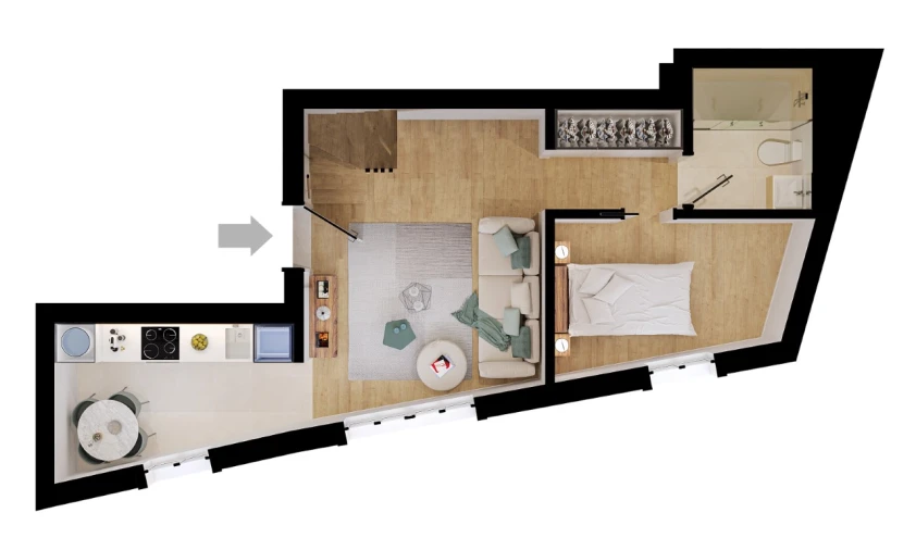 Apartamento T3 para Venda em São Vicente Planta 1
