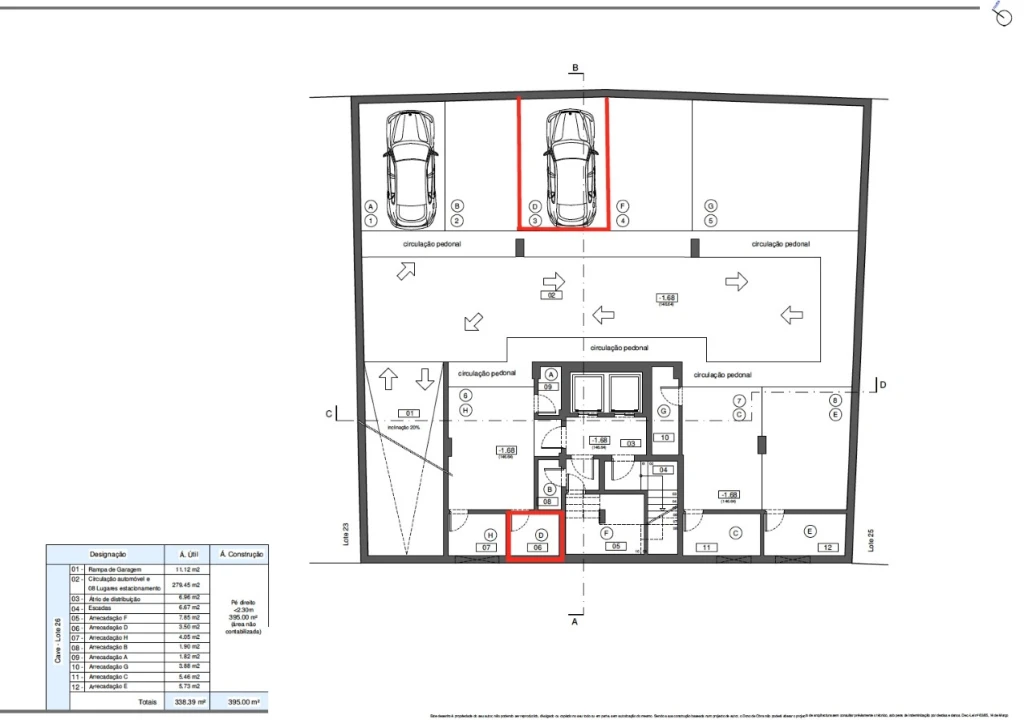 Apartamento T3 para Venda em Loule (São Sebastião) Planta 2