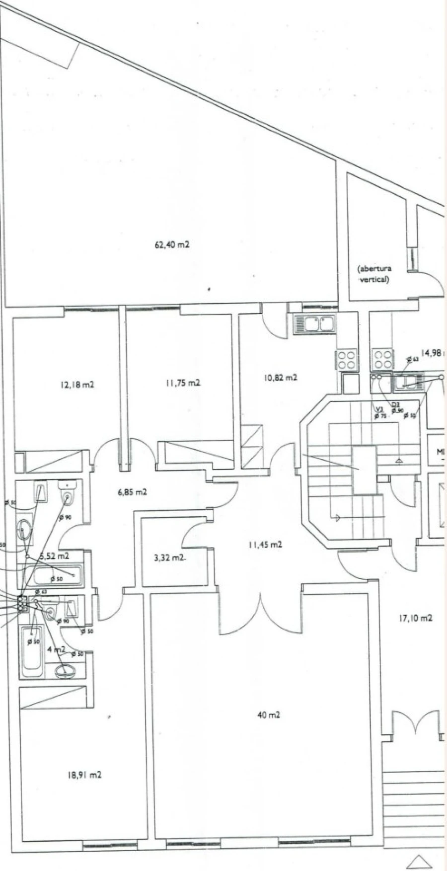 Apartamento T3 para Venda em Vila Real de Santo Antonio Planta 1
